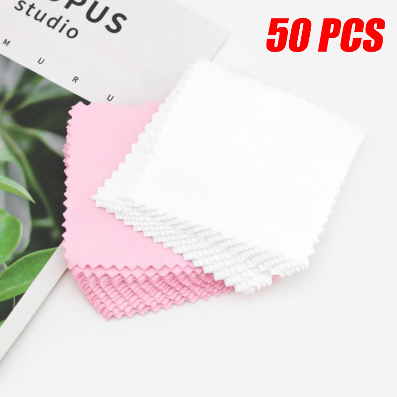 50 Buah Kain Pembersih Perhias - Jewelry Polishing Cloth Silver Cleaner ulasan dan harga