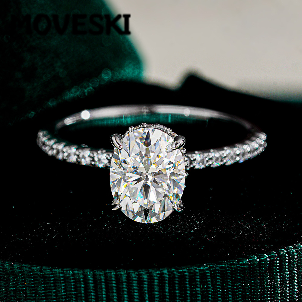Cincin Pertunangan Moissanite  - Moissanite Engagement Ring 2 Carat D Vvs1 ulasan dan harga