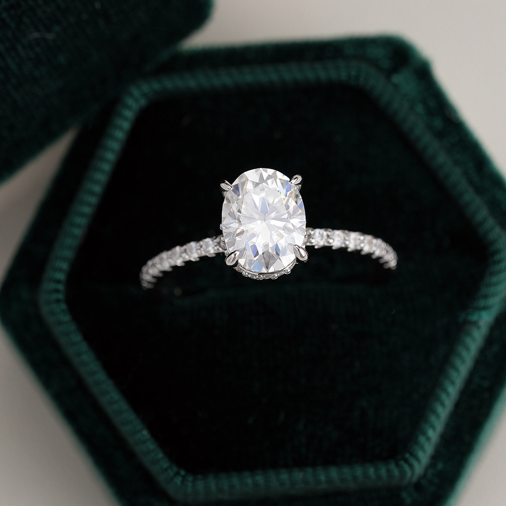 Cincin Pertunangan Moissanite  - Moissanite Engagement Ring 2 Carat D Vvs1 ulasan dan harga