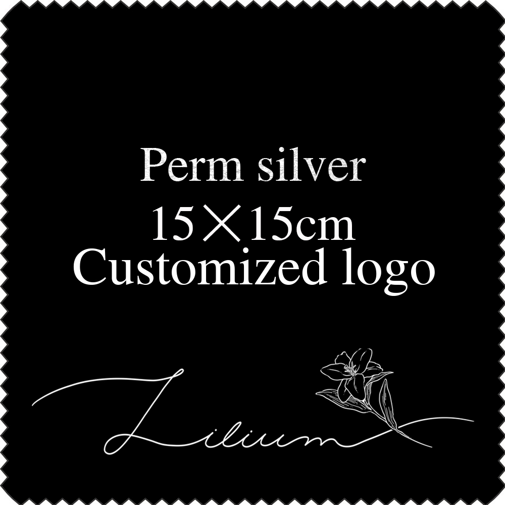 LOGO Kustom 100 Buah 15X15CM K - Jewelry Polishing Cloth Silver Cleaner ulasan dan harga