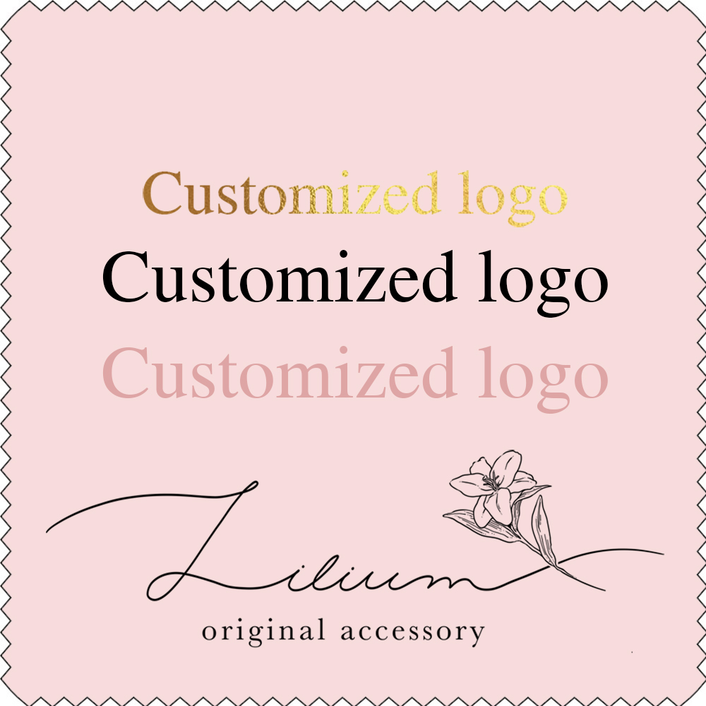 LOGO Kustom 100 Buah 15X15CM K - Jewelry Polishing Cloth Silver Cleaner ulasan dan harga