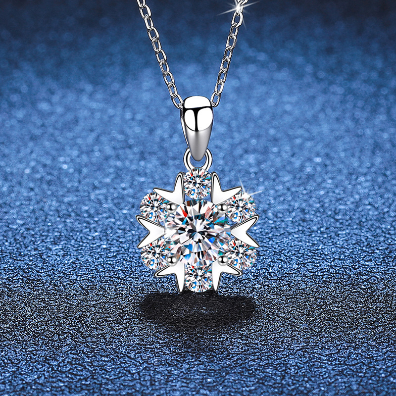 Kalung Moissanite Platinum PT9 - Moissanite Pendant Necklace Solitaire ulasan dan harga