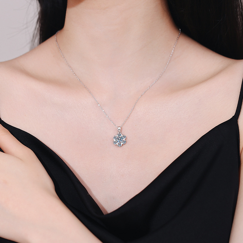 Kalung Moissanite Platinum PT9 - Moissanite Pendant Necklace Solitaire ulasan dan harga