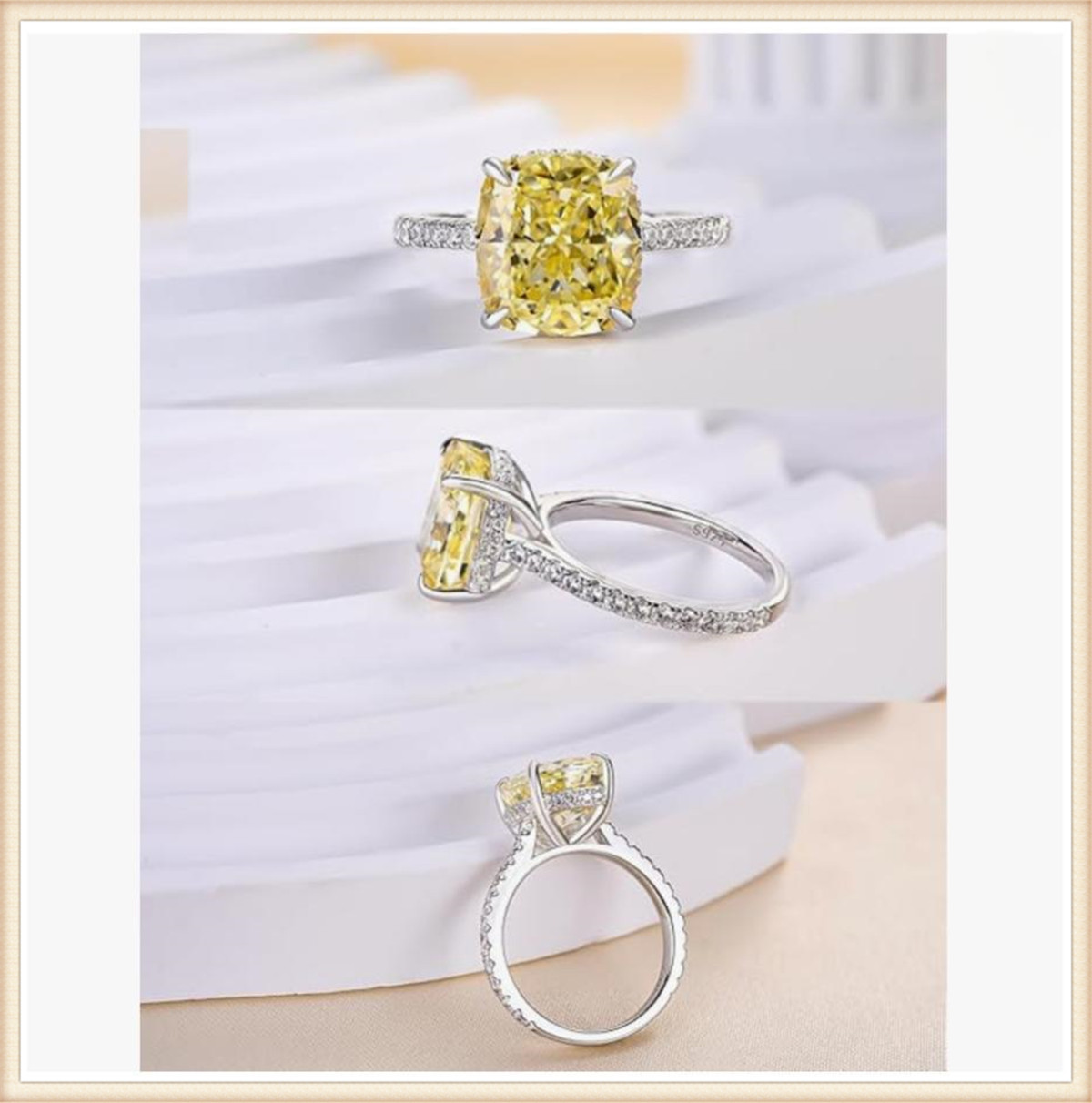 Cincin Pertunangan Berlian Kun - Lab Grown Diamond Ring 14K Gold ulasan dan harga