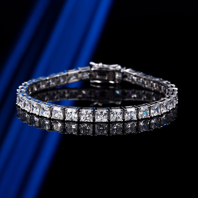 Gelang Tenis Berlian Moissanit - Moissanite Tennis Bracelet 925 Sterling ulasan dan harga