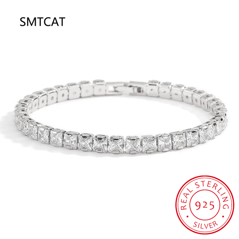 Gelang Tenis Berlian Moissanit - Moissanite Tennis Bracelet 925 Sterling ulasan dan harga