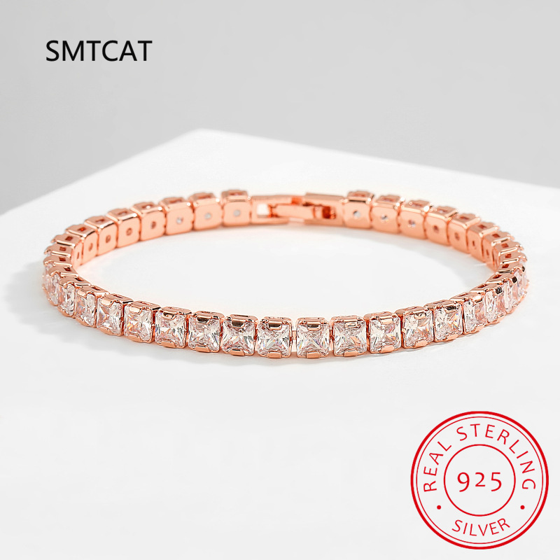 Gelang Tenis Berlian Moissanit - Moissanite Tennis Bracelet 925 Sterling ulasan dan harga