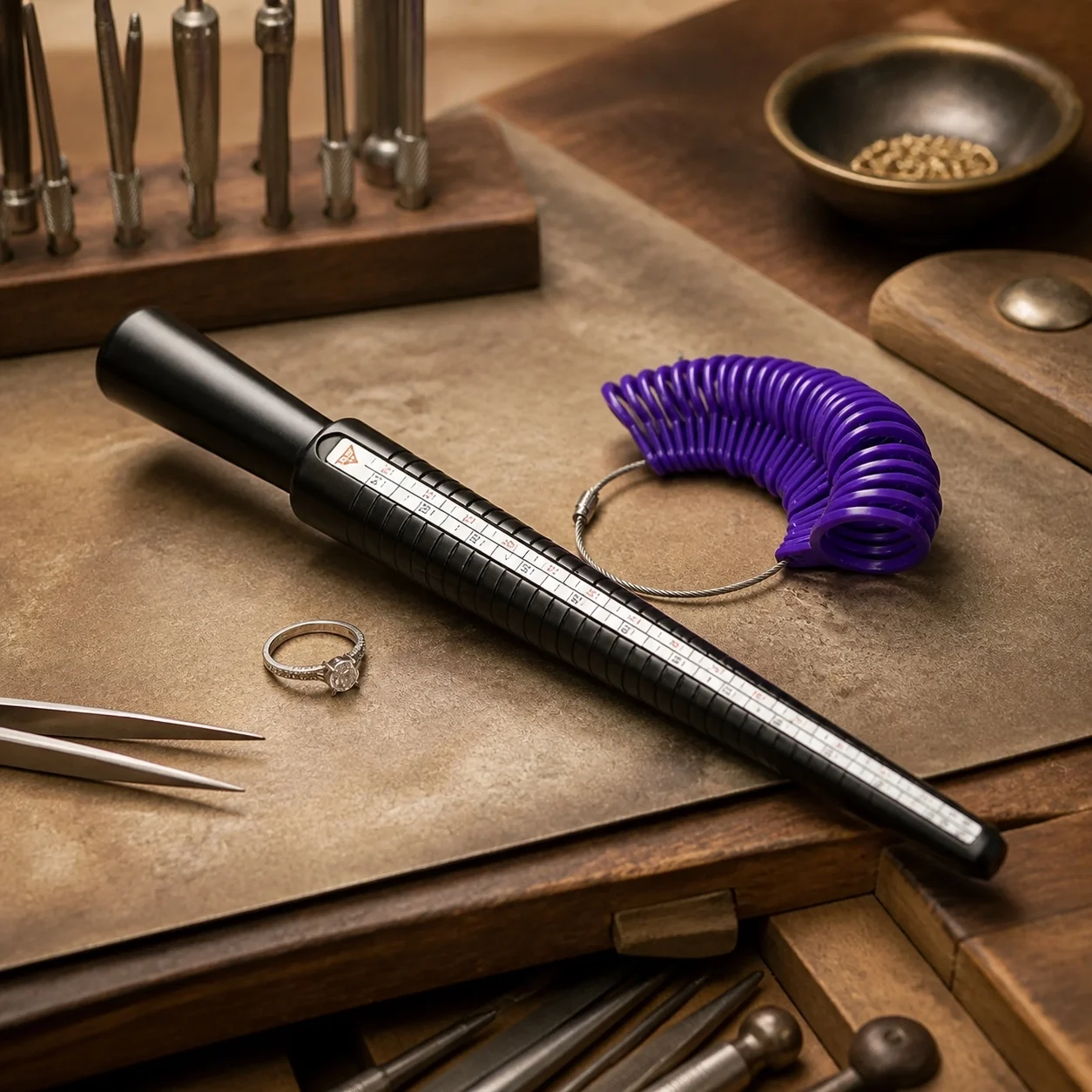 Alat Perhiasan Pengukur Ukuran - Ring Sizer Measuring Tool Mandrel Set ulasan dan harga