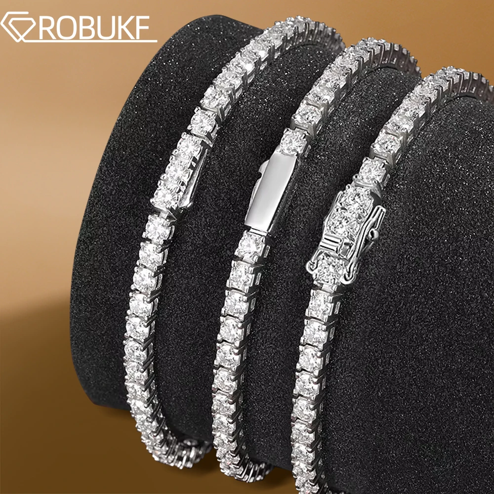 Gelang Tenis Moissanite 3Mm 4M - Moissanite Tennis Bracelet 925 Sterling ulasan dan harga